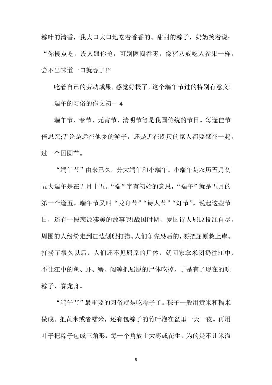 端午的习俗的作文初一.doc_第5页