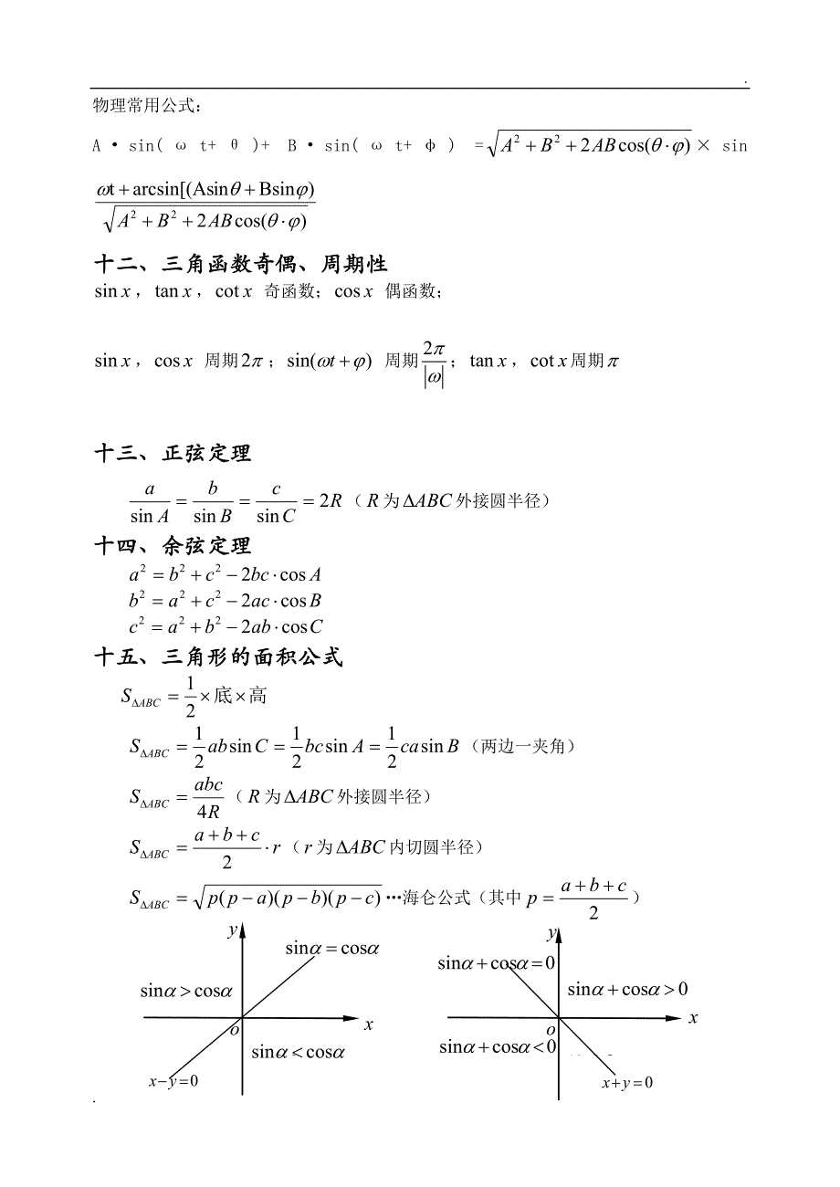 考研三角函数公式大全_第4页