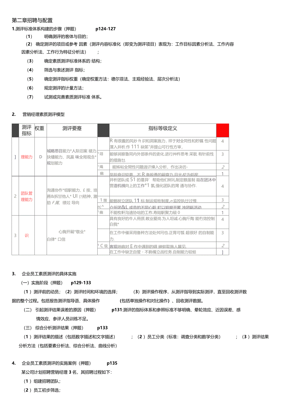 人力资源管理2级师复习资料_第4页