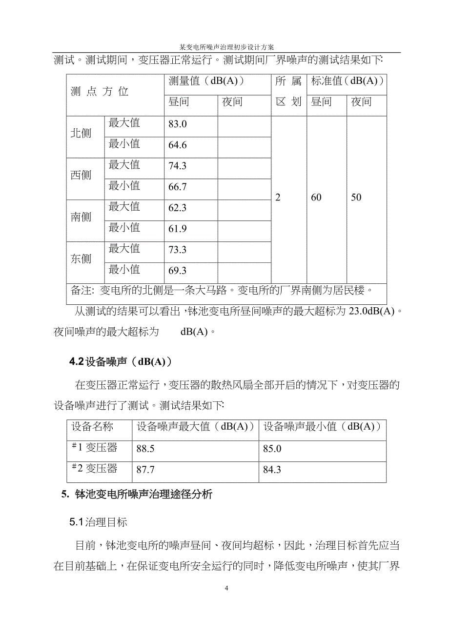 某变电所噪声治理初步设计方案doc-某变电所噪声治理初步_第5页