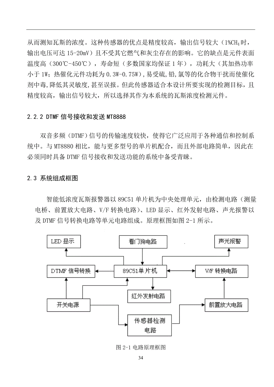 两线制煤矿瓦斯报警仪毕业论文1_第4页