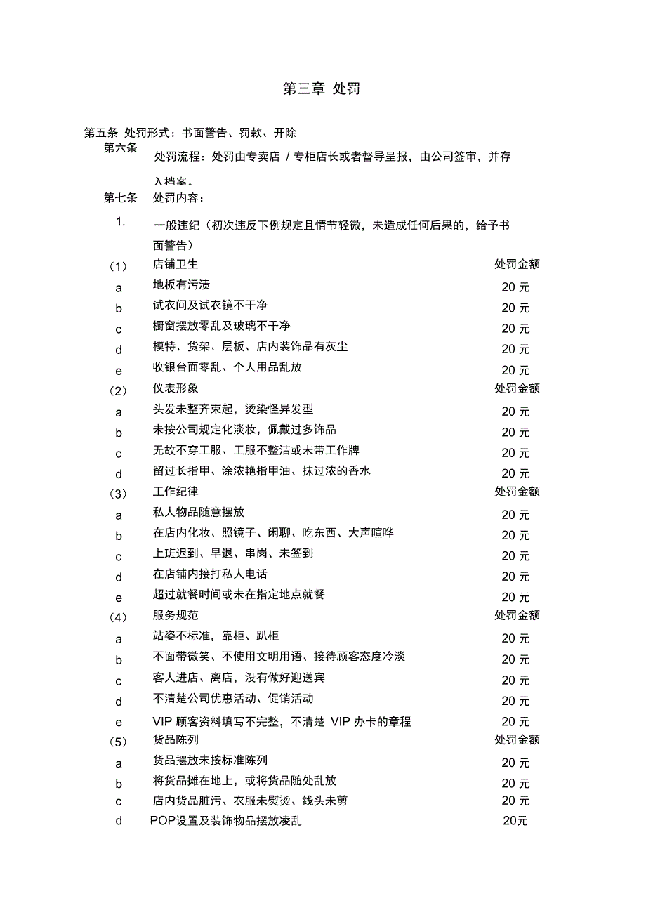 店铺员工奖惩条例_第2页