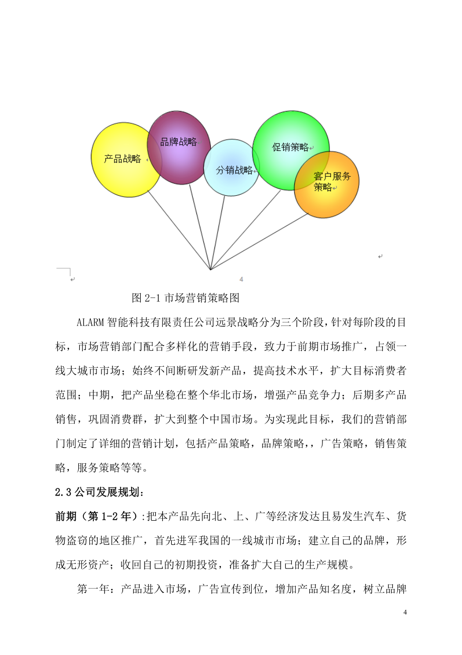 防盗报警智能仪器项目商业计划书_第4页