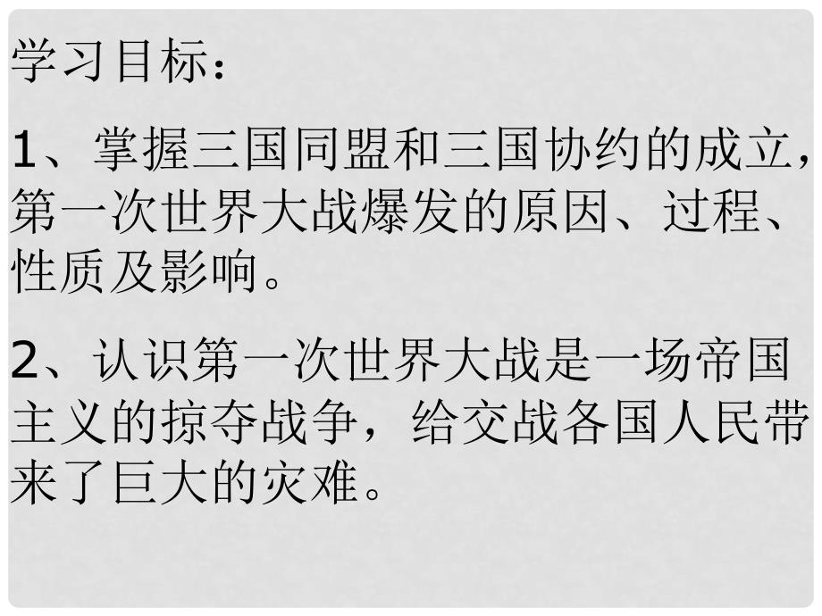 山东省滕州市滕西中学九年级历史上册《第21课 第一次世界大战》课件 新人教版_第3页