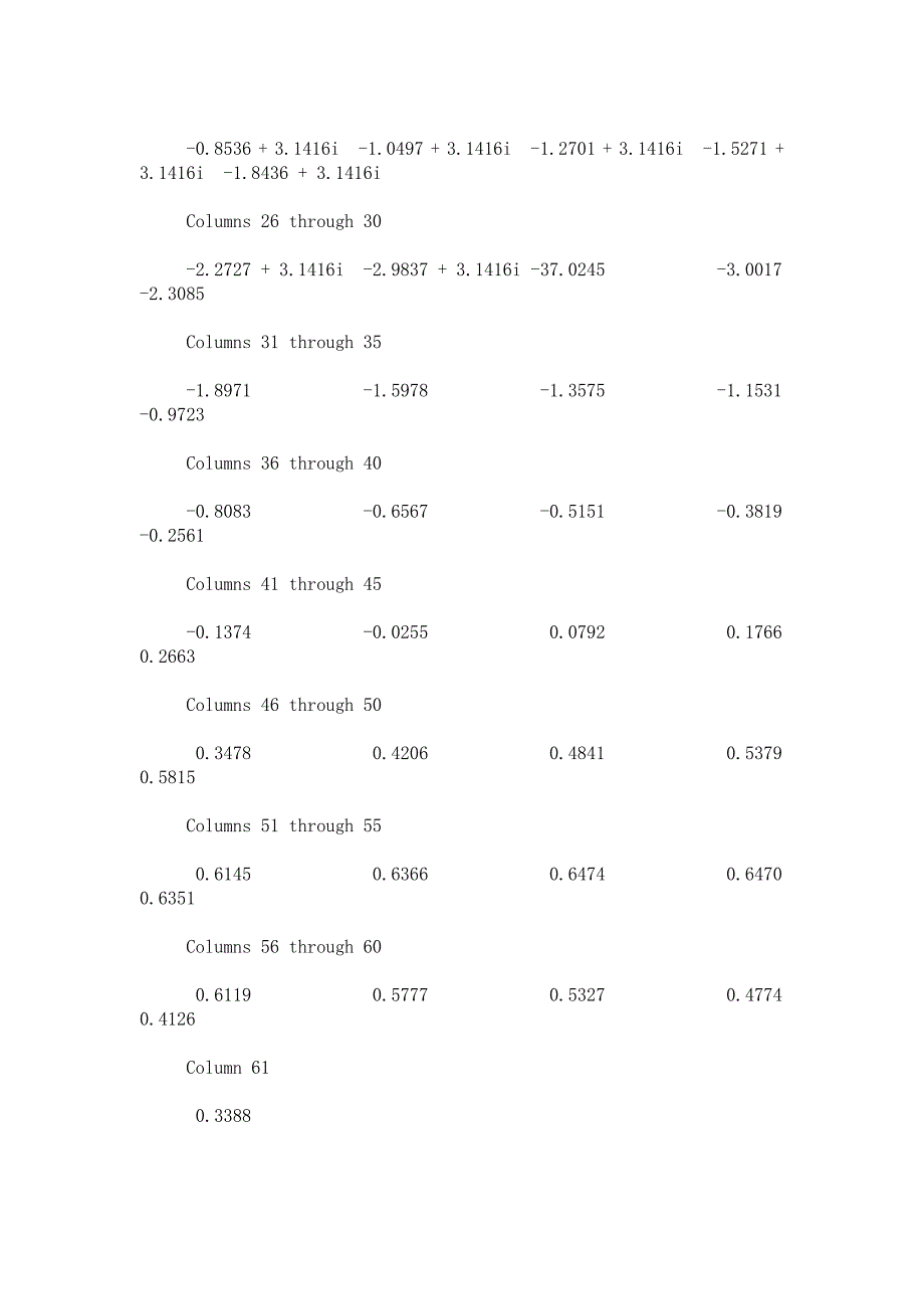 matlab实验一答案详解_第2页