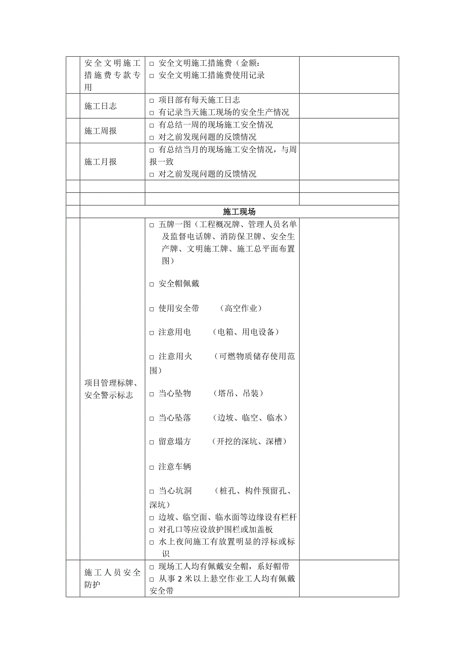 工程项目安全检查表.doc_第2页