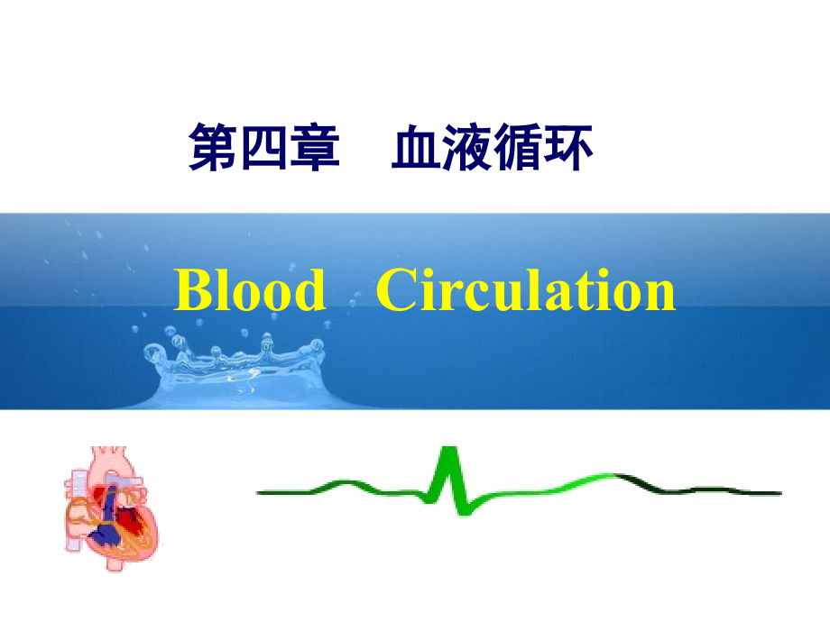 生理学：第四章 血液循环_第1页