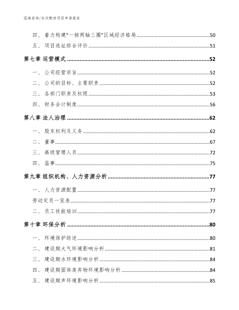 永州靶材项目申请报告【模板参考】_第4页