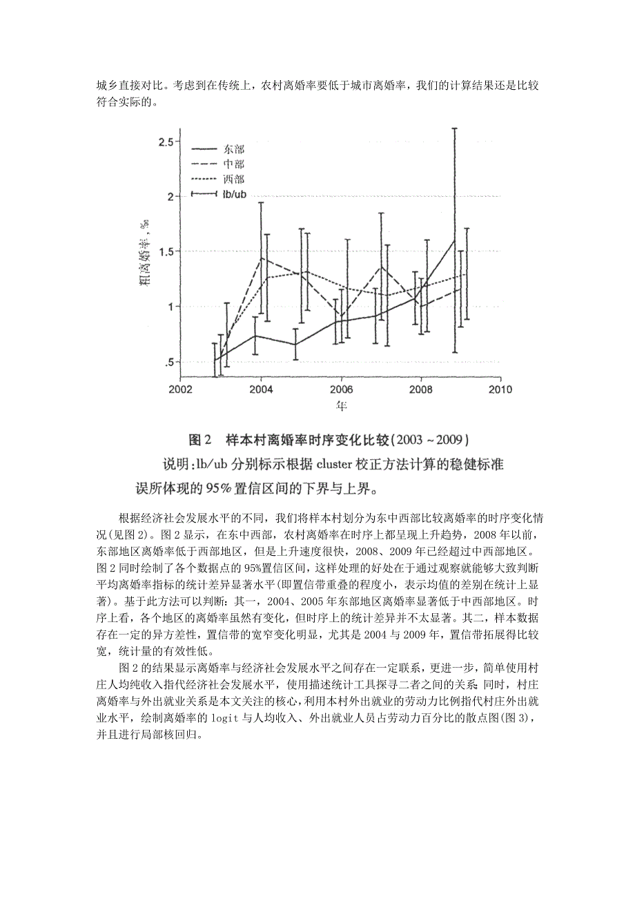 农村离婚率与外出就业基于中国2003村庄面板数据的研究_第3页