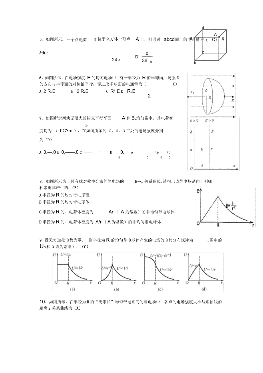 大学物理静电场试题库_第2页
