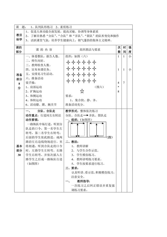 初一体育课教案下册.docx