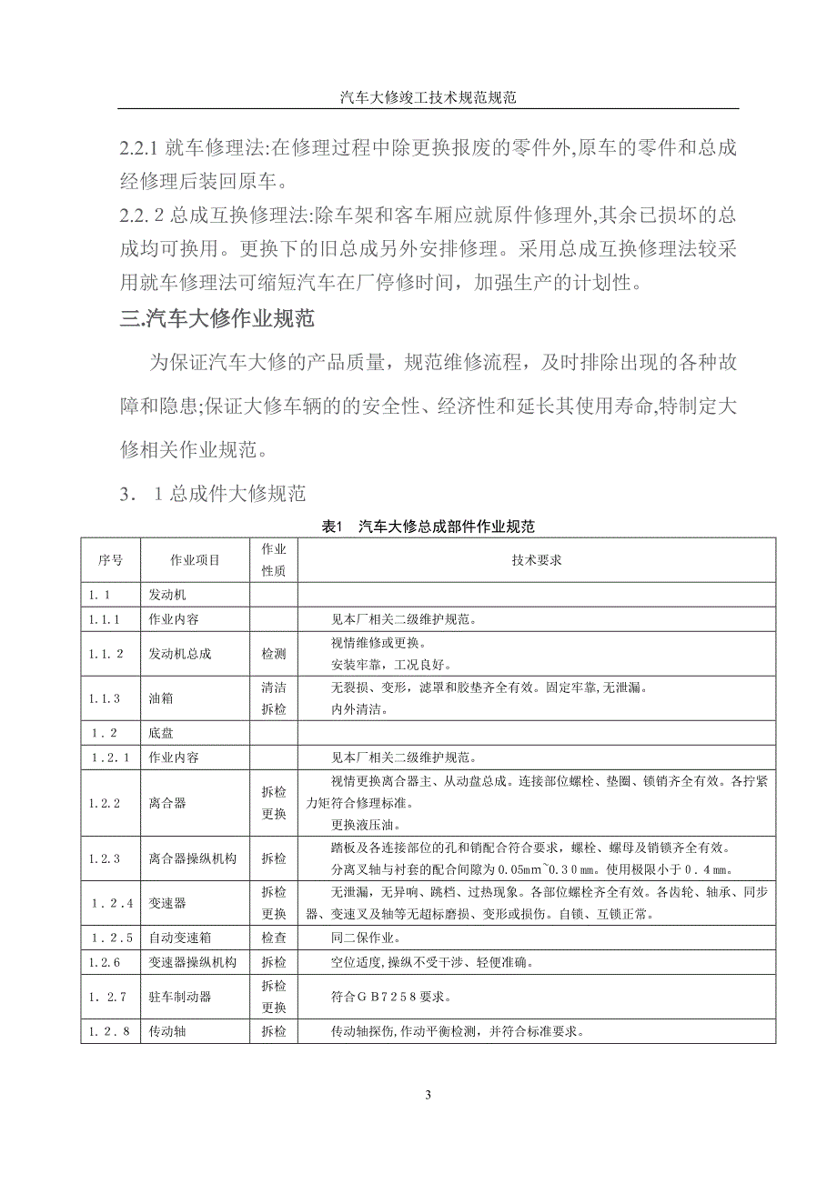 汽车大修竣工技术规范规范_第4页