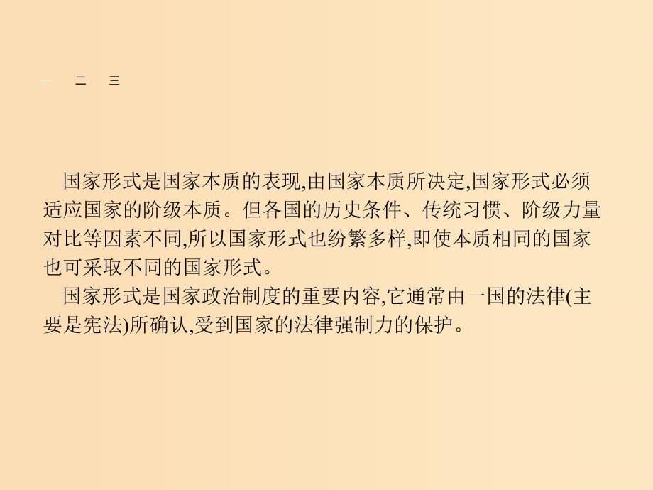 2018-2019学年高中政治 专题一 各具特色的国家和国际组织专题整合课件 新人教版选修3.ppt_第5页