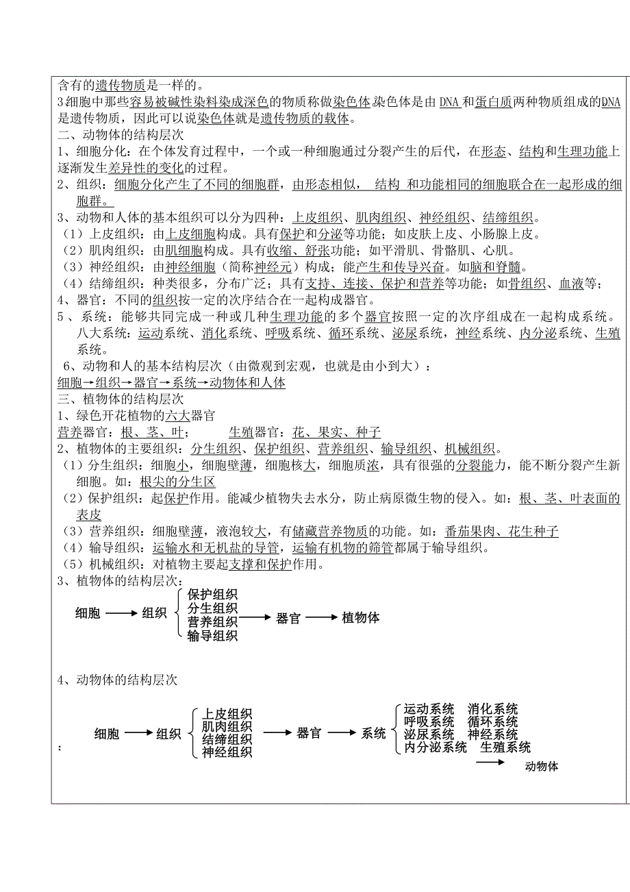 细胞怎样构成生物体教案_第2页