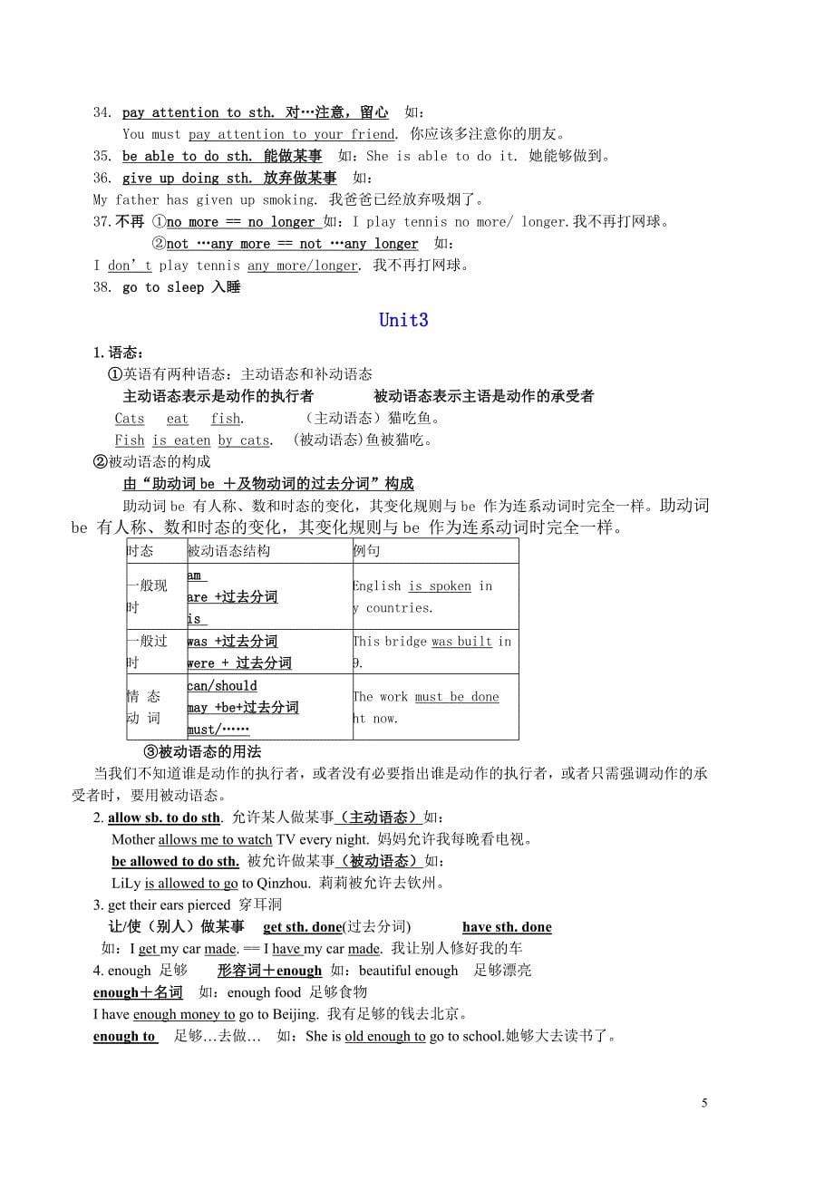 九年级英语1-12复习_第5页