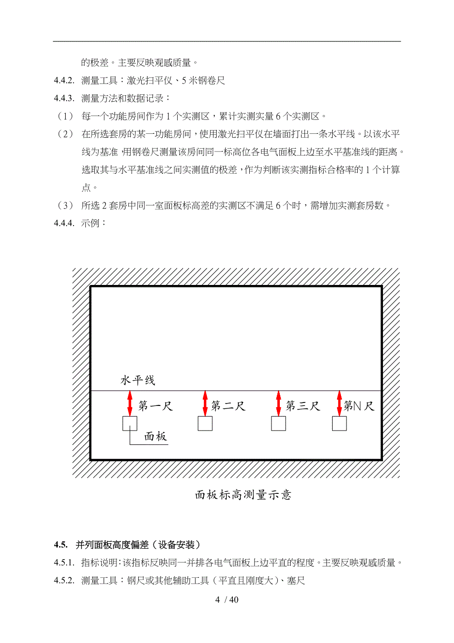 万科产品质量实测操作指引精装修部分_第4页