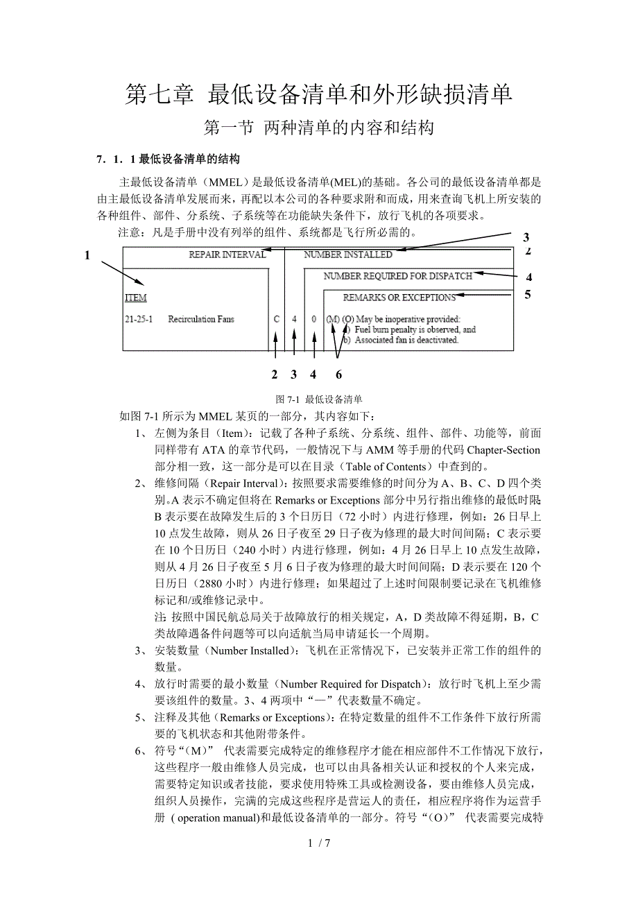 最低设备清单与外形缺损清单.doc_第1页