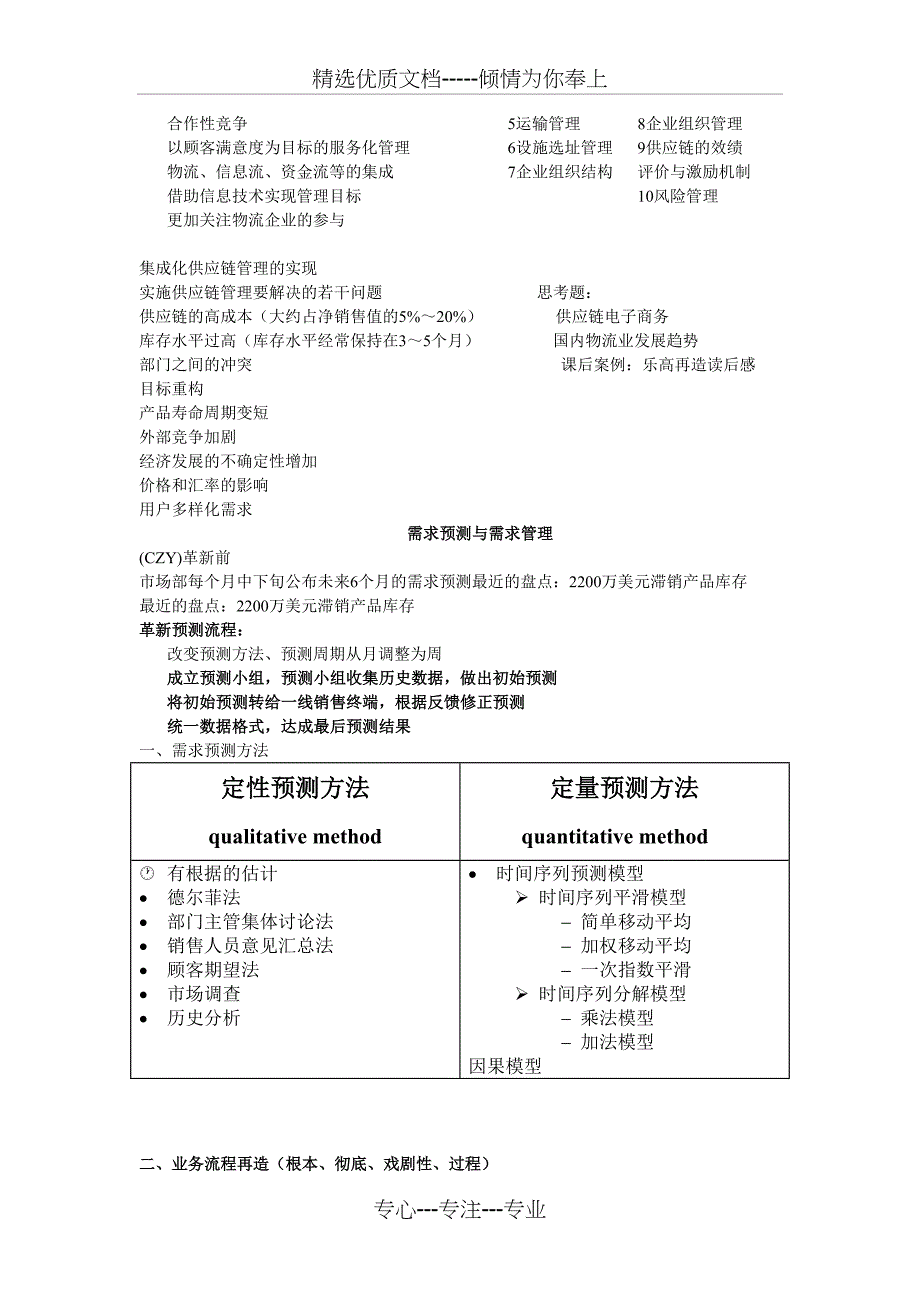 供应链与物流管理-复习提纲_第2页