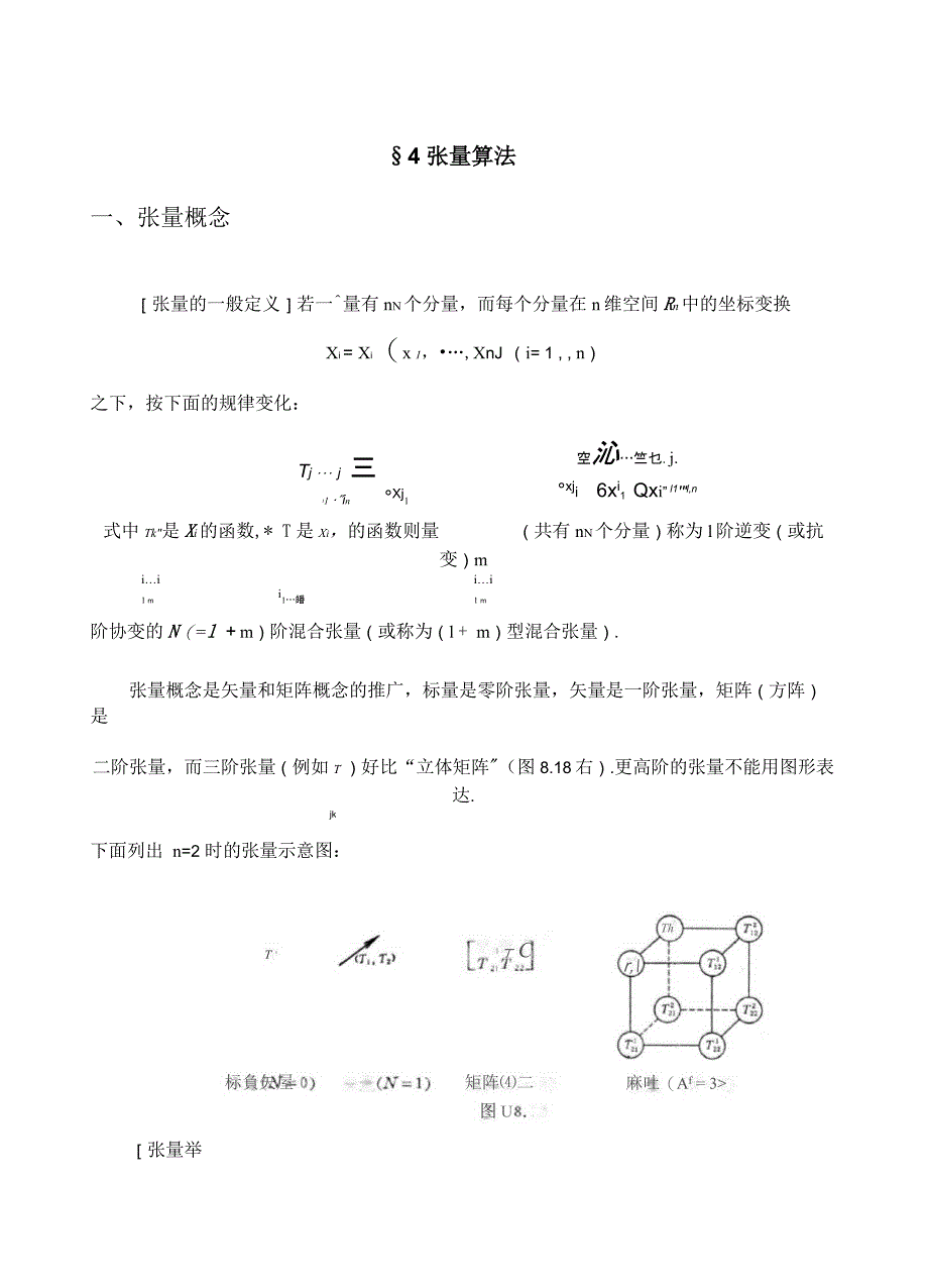 第八章 矢算法与场论初步张量算法与黎曼几何初步 SECTION4_第1页