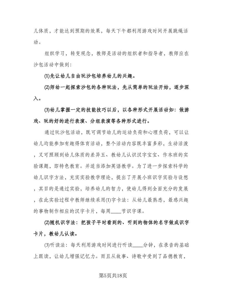 大班班主任个人工作计划标准范本（四篇）.doc_第5页