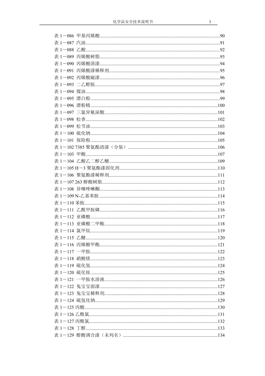 化学品安全技术说明书(新)-常用化学品及试剂的分子式、物性、危害及防护.doc_第4页