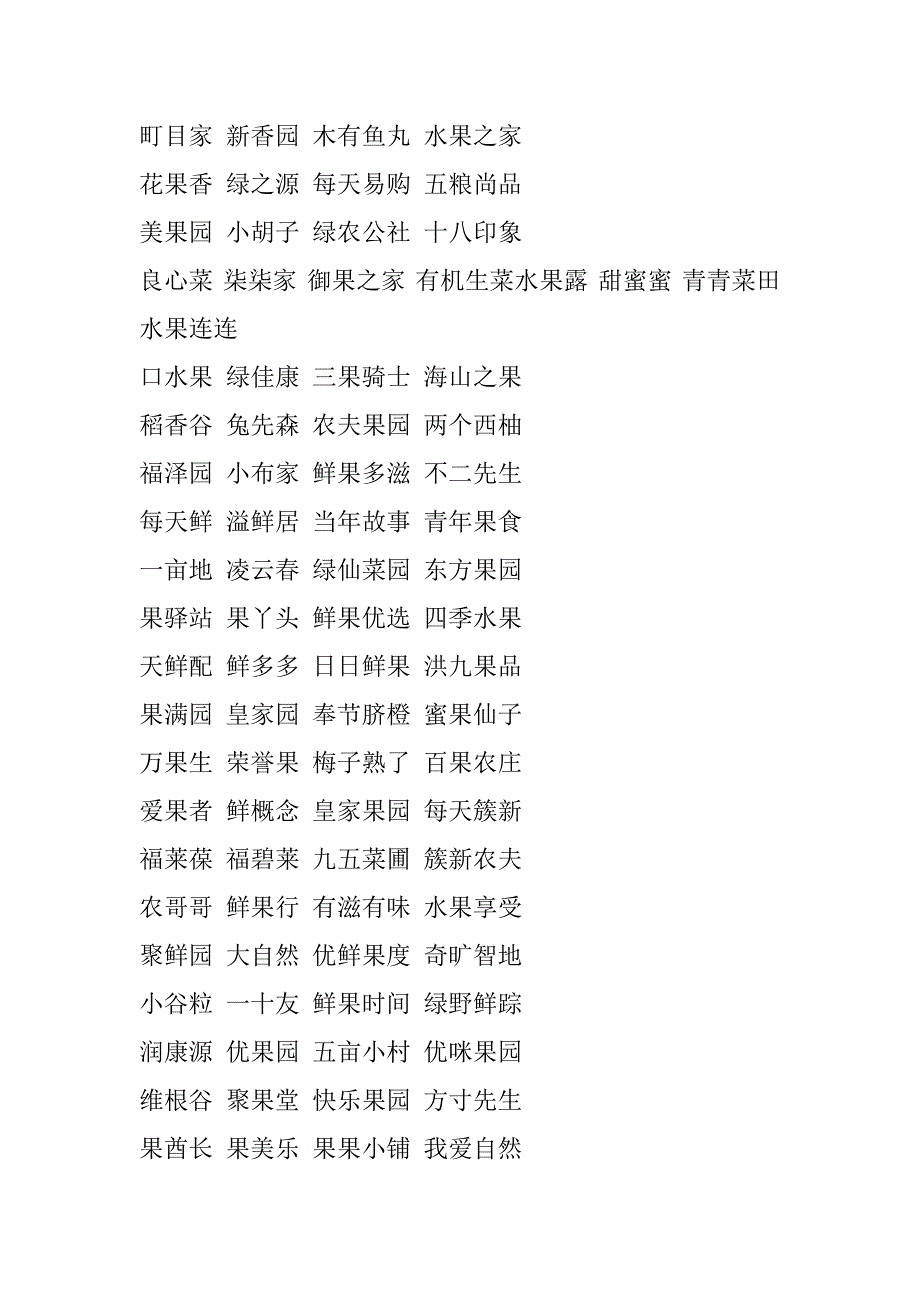 2023年新开水果店取名顺口_第4页