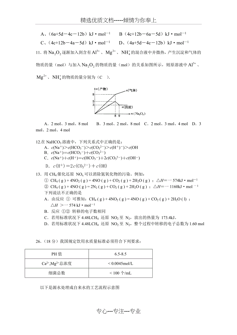 高三化学月考试题_第2页