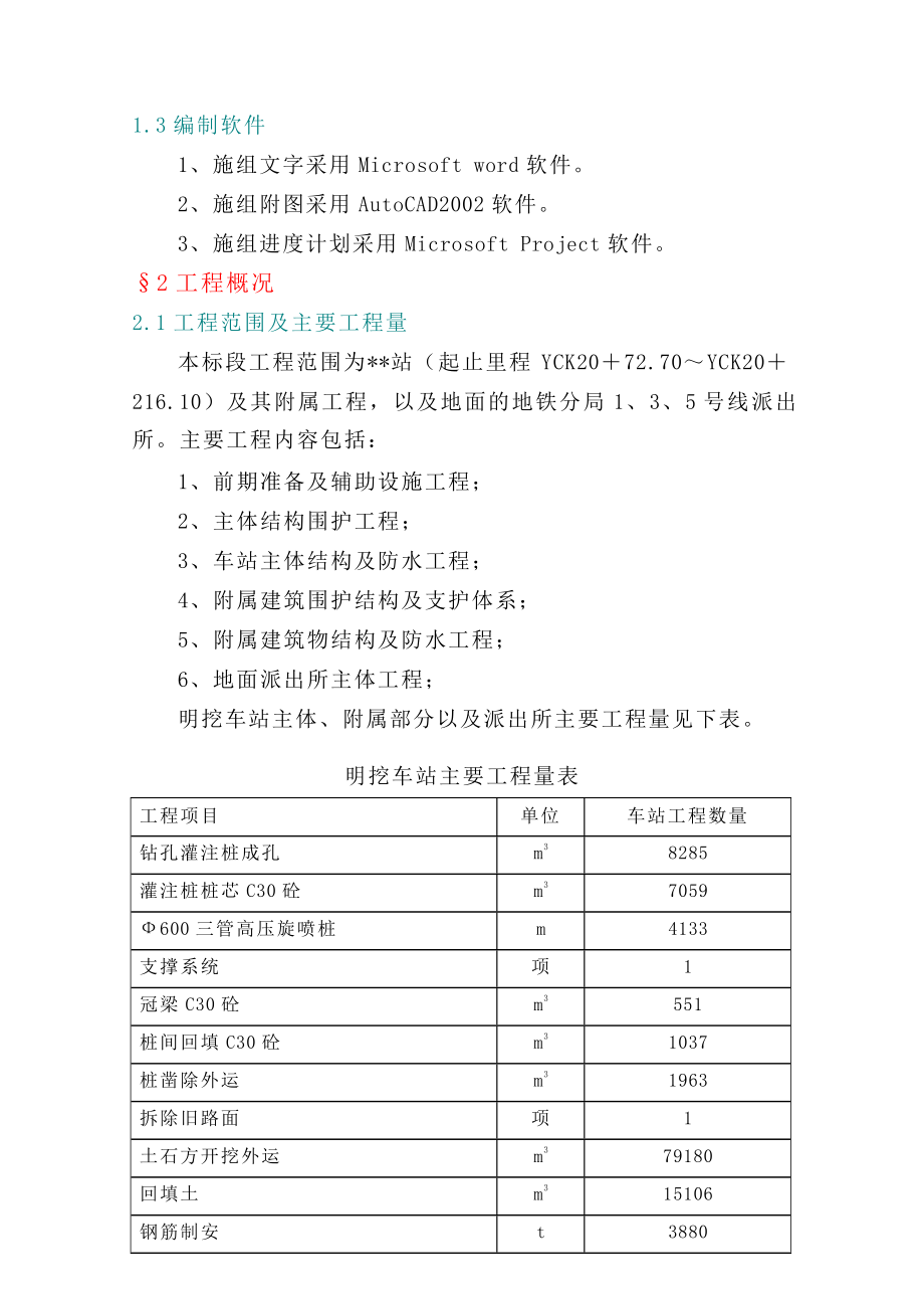 行业广州轨道交通某地铁站投标施工组织设计_第3页