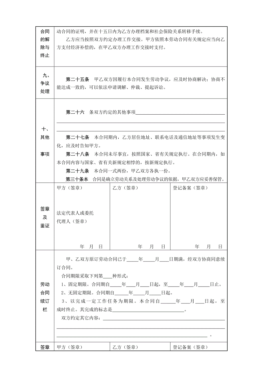 光信息处理四川大学撼精品劳动合同书4_第4页