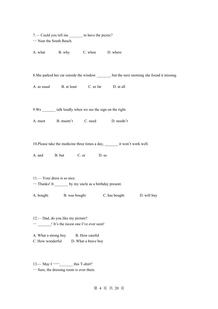 2006年中考浙江省中考英语试题.doc_第4页