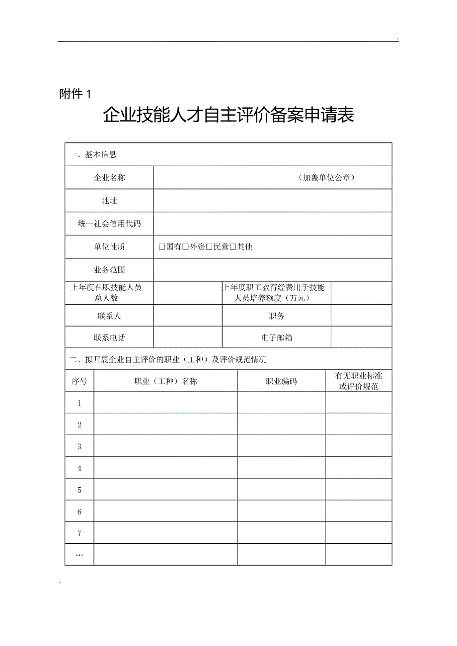 企业技能人才自主评价工作方案_第1页