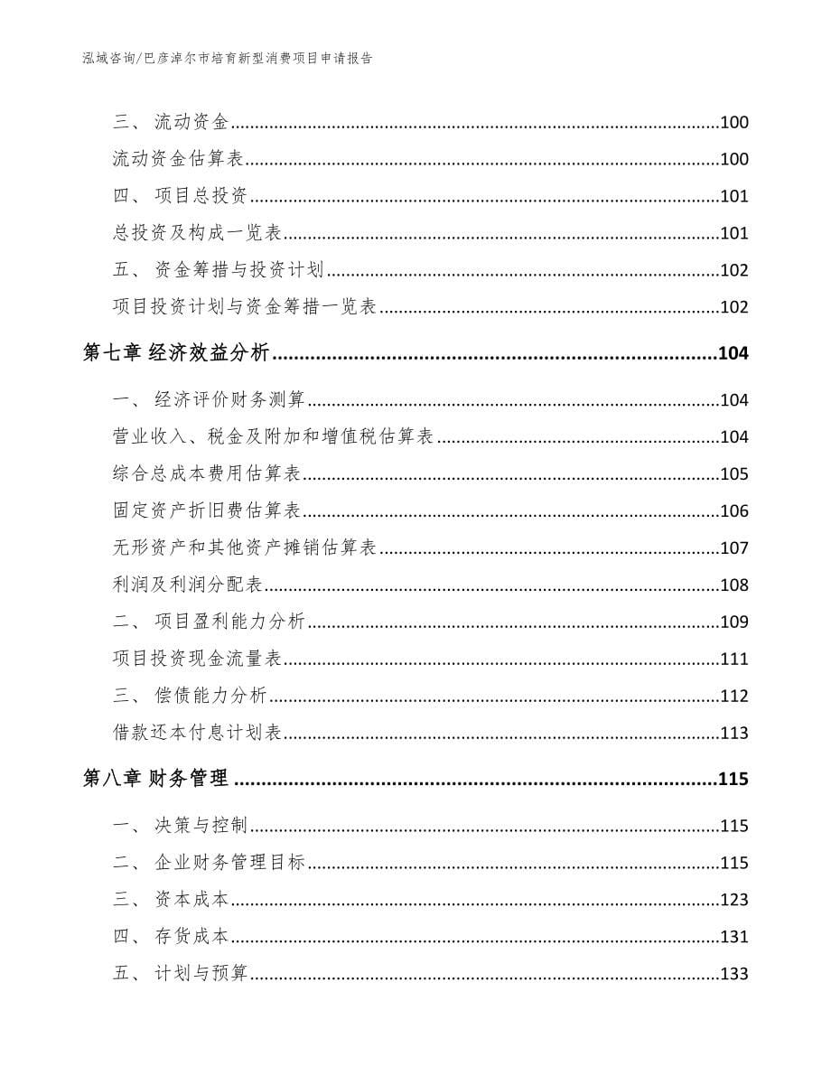 巴彦淖尔市培育新型消费项目申请报告【范文参考】_第5页