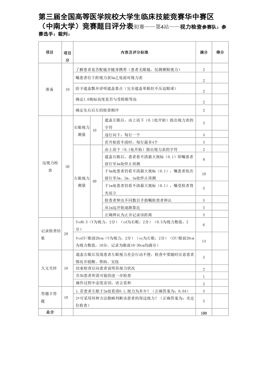 4-视力检查评分表_第1页
