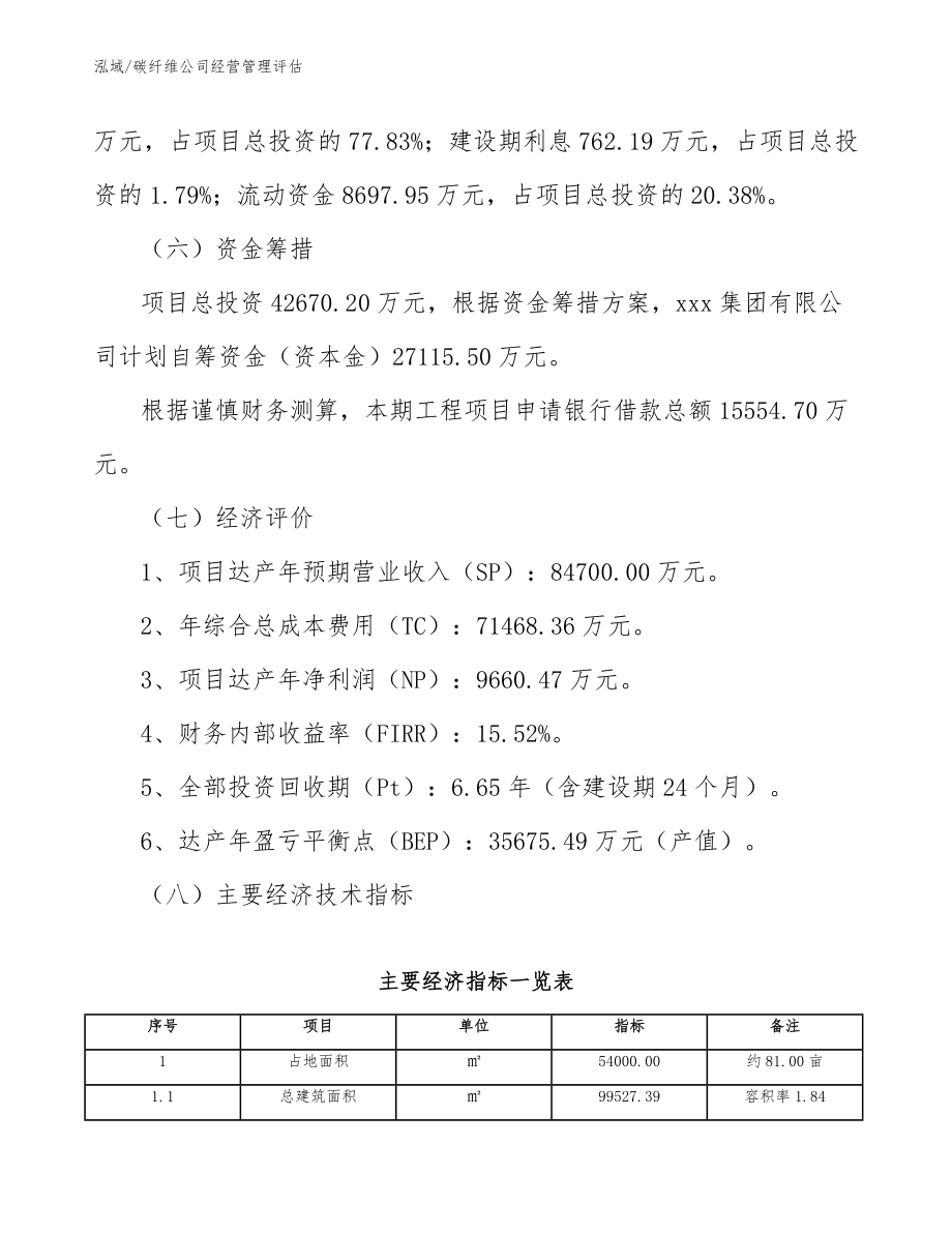 碳纤维公司经营管理评估（参考）_第3页