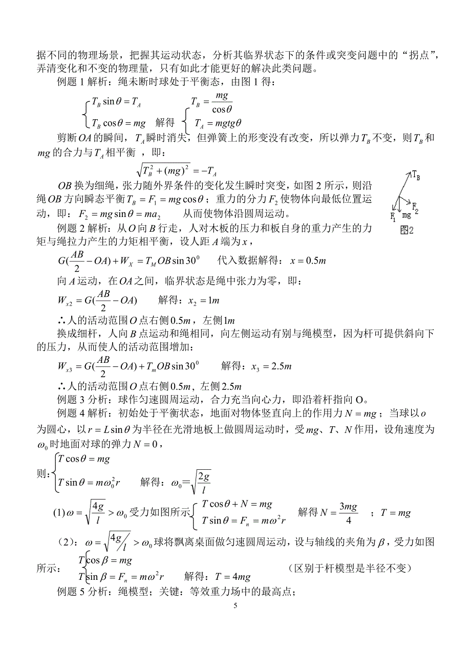 绳、杆、弹簧模型有关问题的归类 物理 初中力学模型.docx_第5页