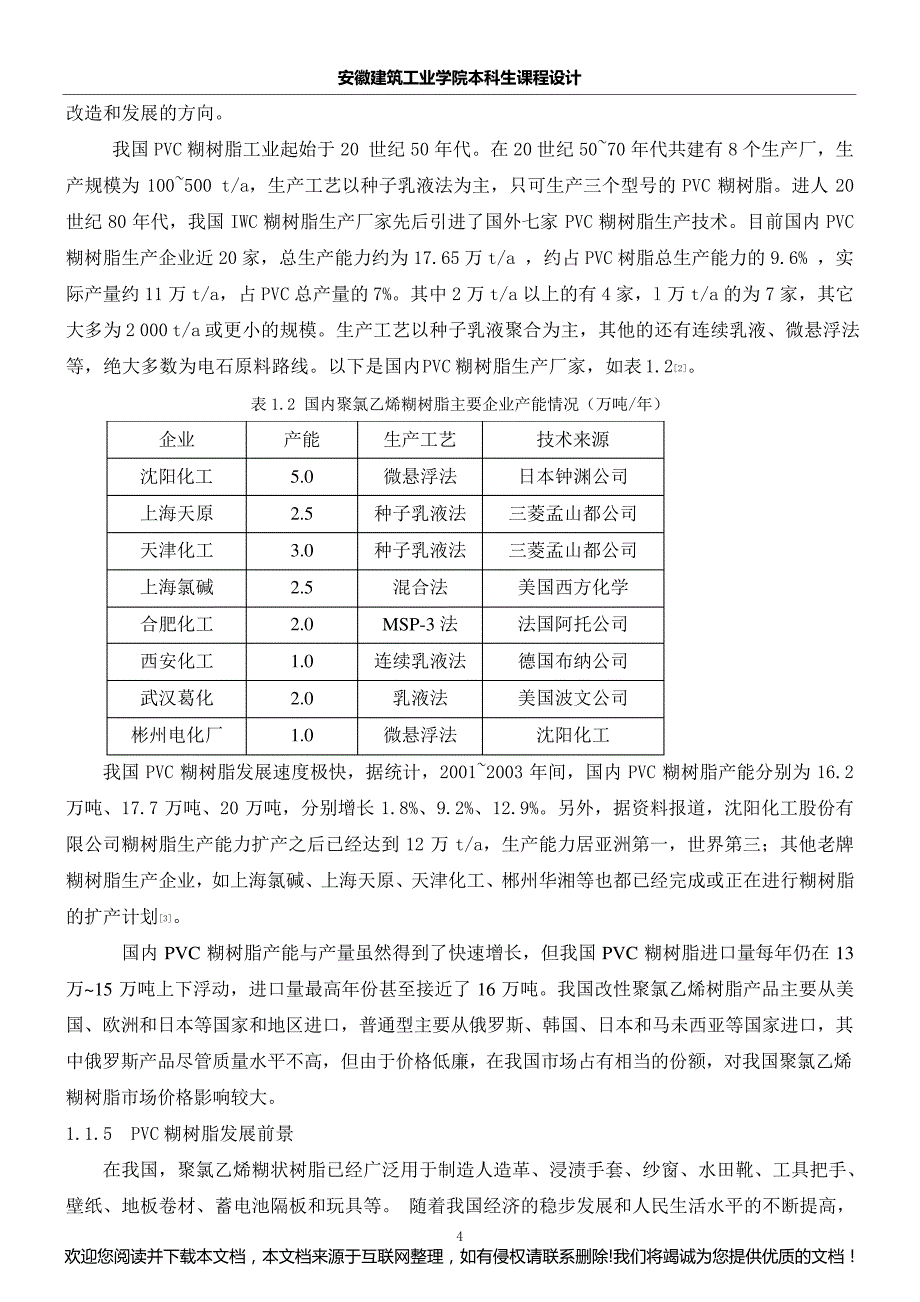 年产2万吨PVC糊树脂聚合工艺设计231151_第4页