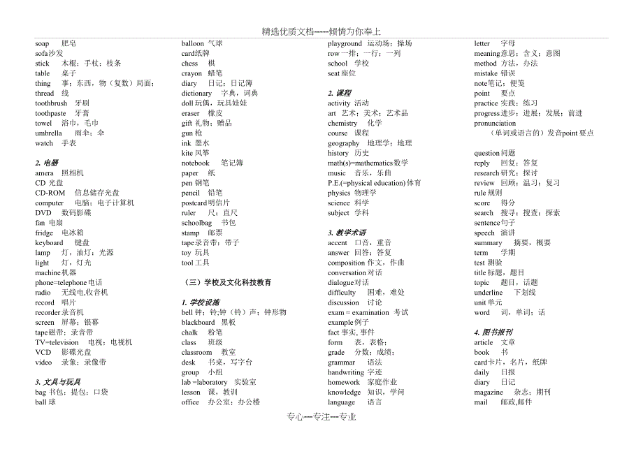 2017中考英语1600词分类速记_第2页