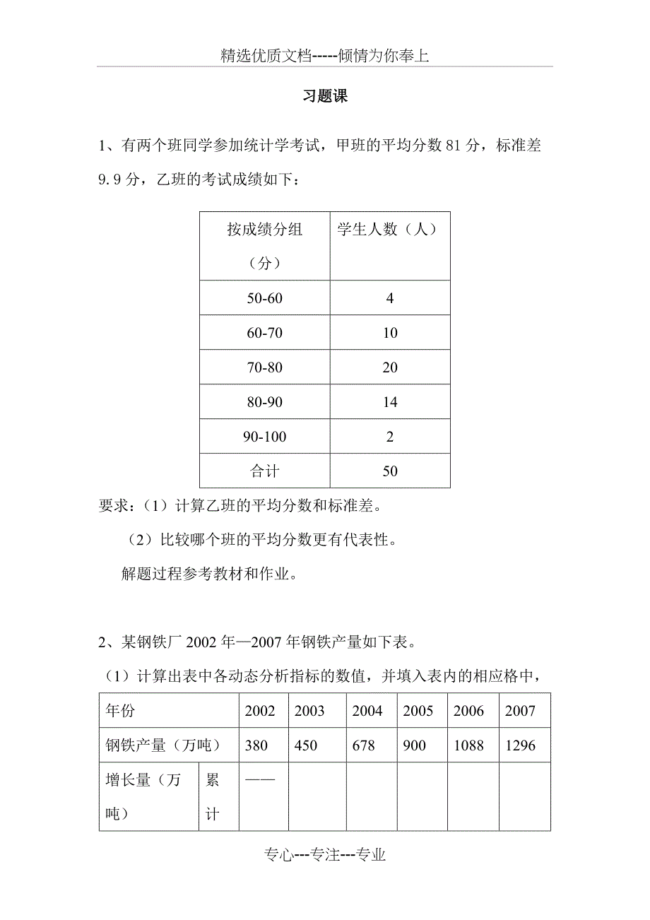 期末考试复习--统计学_第1页