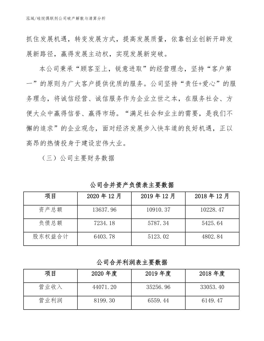 硅烷偶联剂公司破产解散与清算分析_范文_第4页