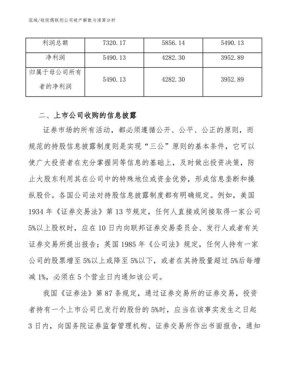 硅烷偶联剂公司破产解散与清算分析_范文_第5页