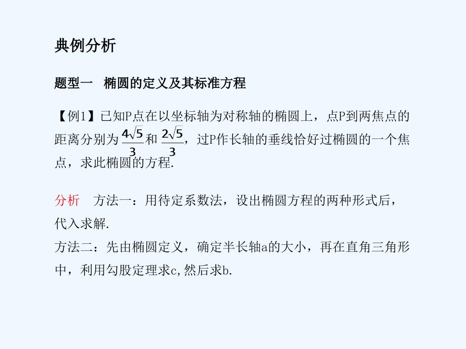 《学案与测评》2011年高考数学总复习 第九单元第六节 椭圆精品课件 苏教版_第3页