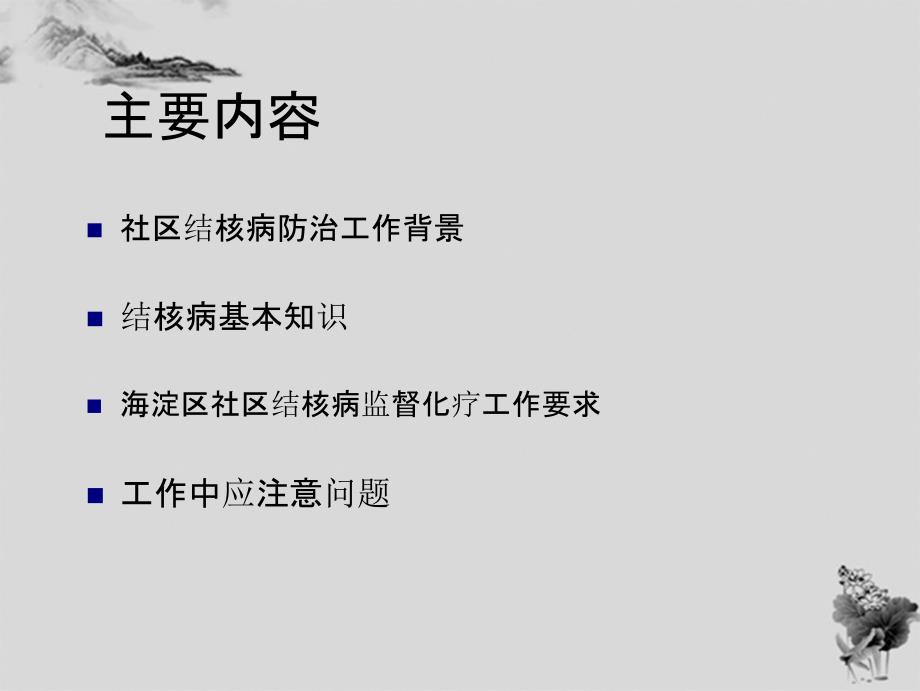 海淀区结核病人监化管理人员培训_第3页