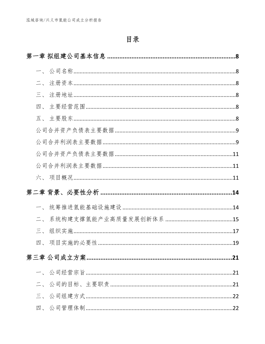 兴义市氢能公司成立分析报告范文参考_第2页