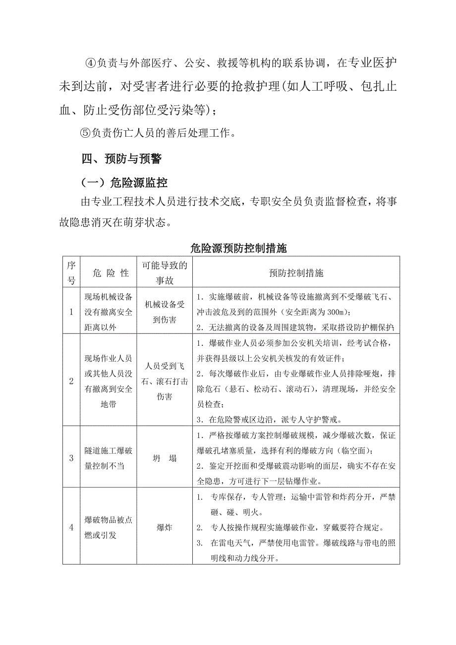 爆破工程安全生产事故专项应急预案.doc_第5页