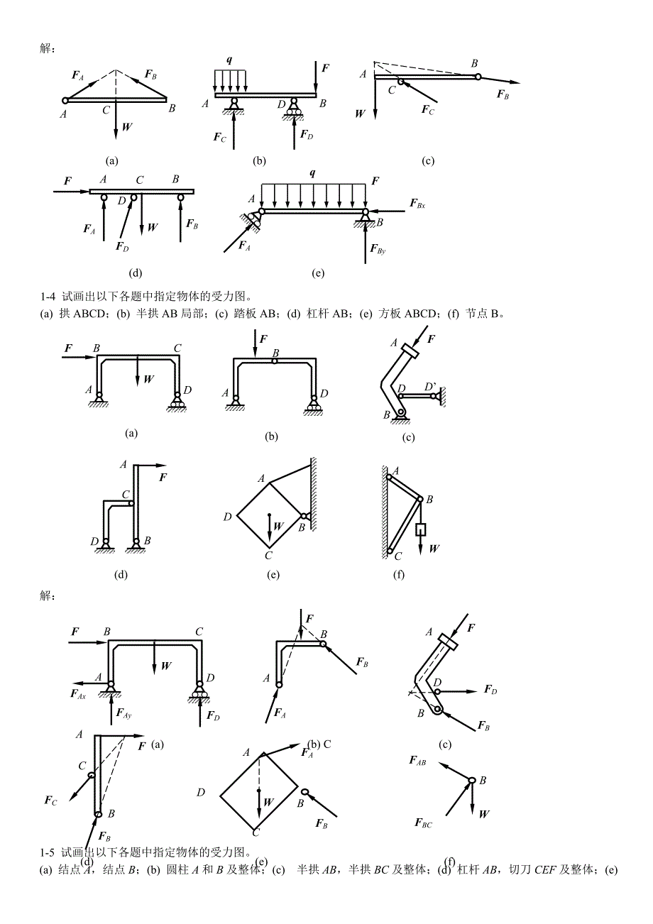 工程力学(力学基础)习题总结_第2页