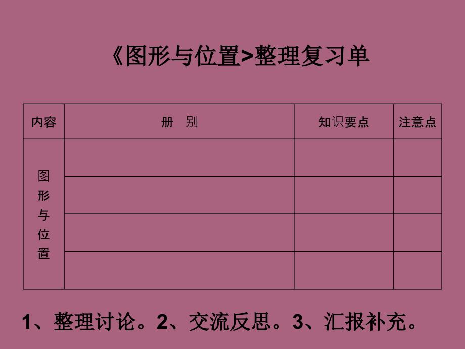 小学数学图形与位置复习ppt课件_第4页