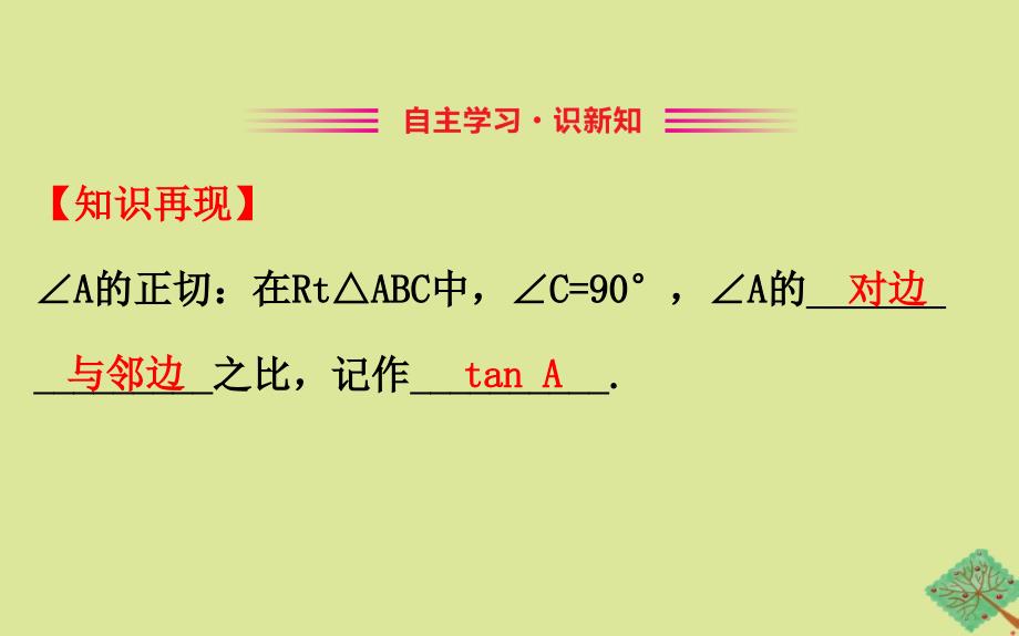 2020版九年级数学下册 第一章 直角三角形的边角关系 1.1 锐角三角函数（第2课时）课件 （新版）北师大版_第2页