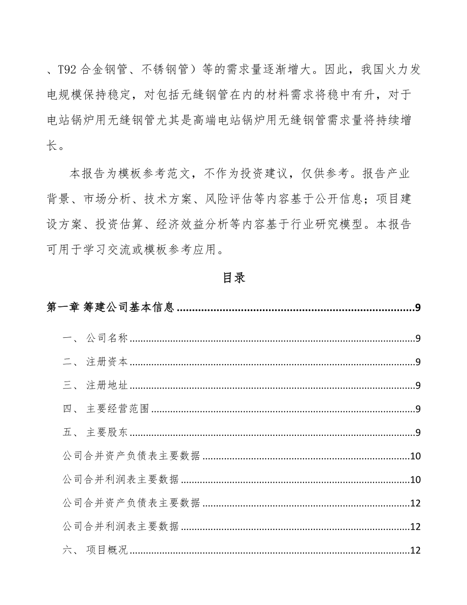 苏州关于成立钢管公司可行性研究报告_第3页