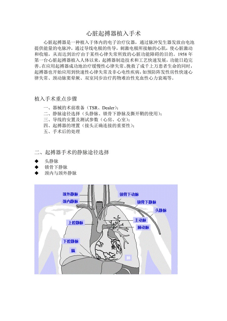 心脏起搏器植入手术_第1页