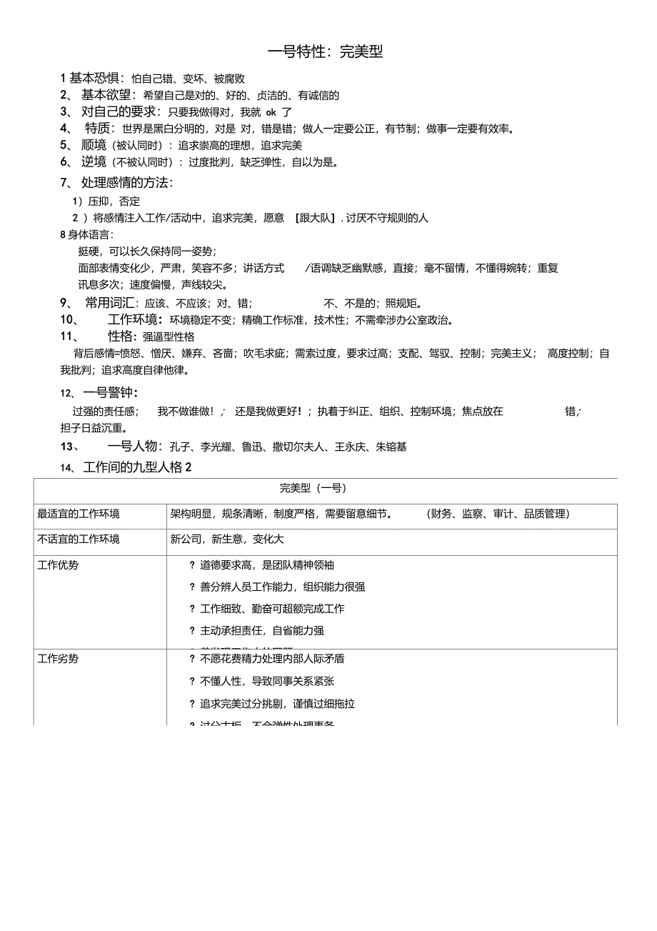 九型人格—1号特性完美型_第1页